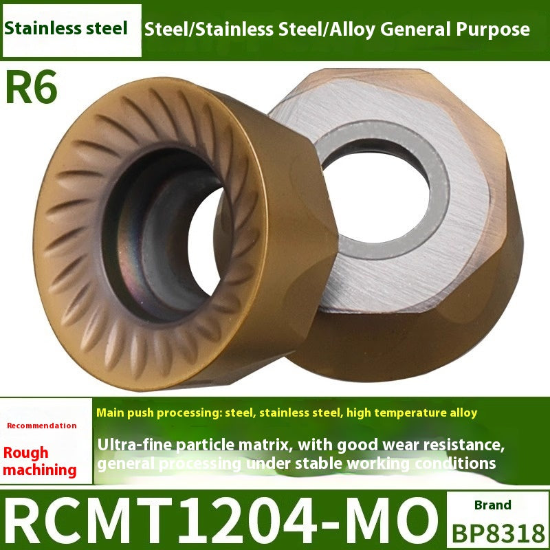 6009 CNC milling inserts RPMW carbide R5 machining center R4 milling machine R6 milling inserts RPMT round cutter grain cutting tools Shandong Denso Pricision Tools Co.,Ltd.